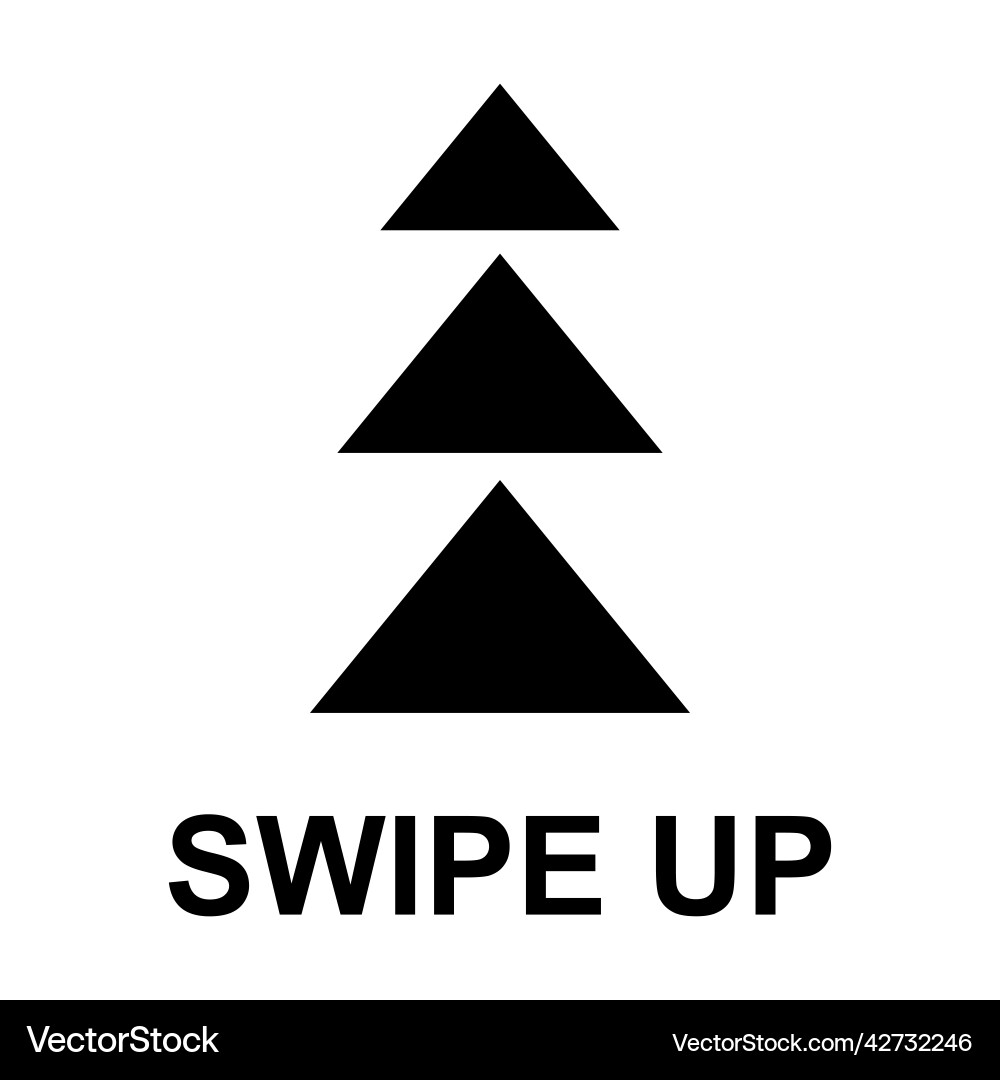Swipe up internet button online web design arrow Swipe up internet button online web design arrow vector image