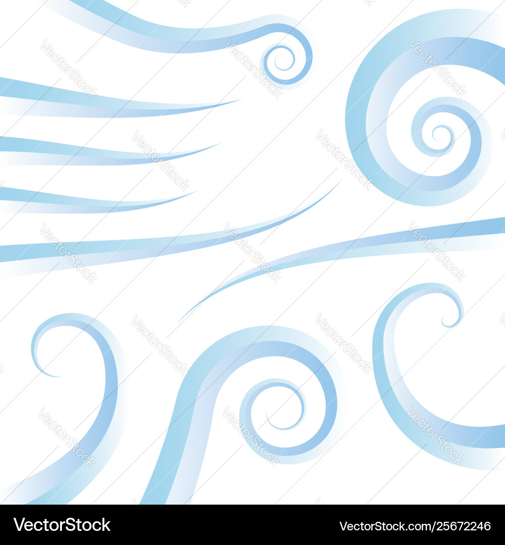 Wind background with different geometric soft Vector Image