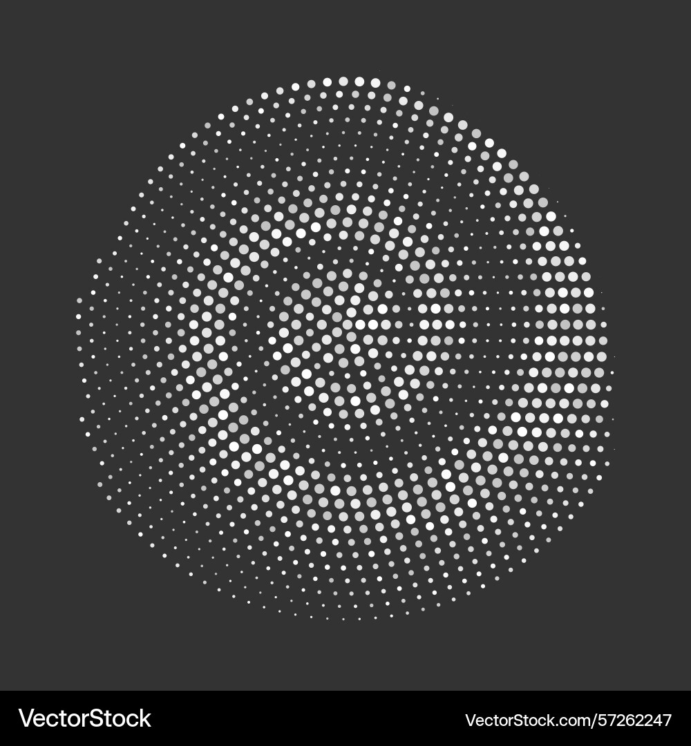 Abstract shape consisting of dots Abstract shape consisting of dots vector image