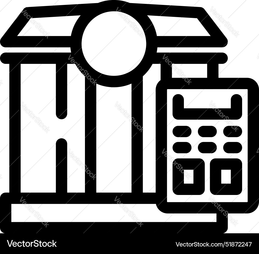 Architect calculating house project costs using Architect calculating house project costs using Vector Image
