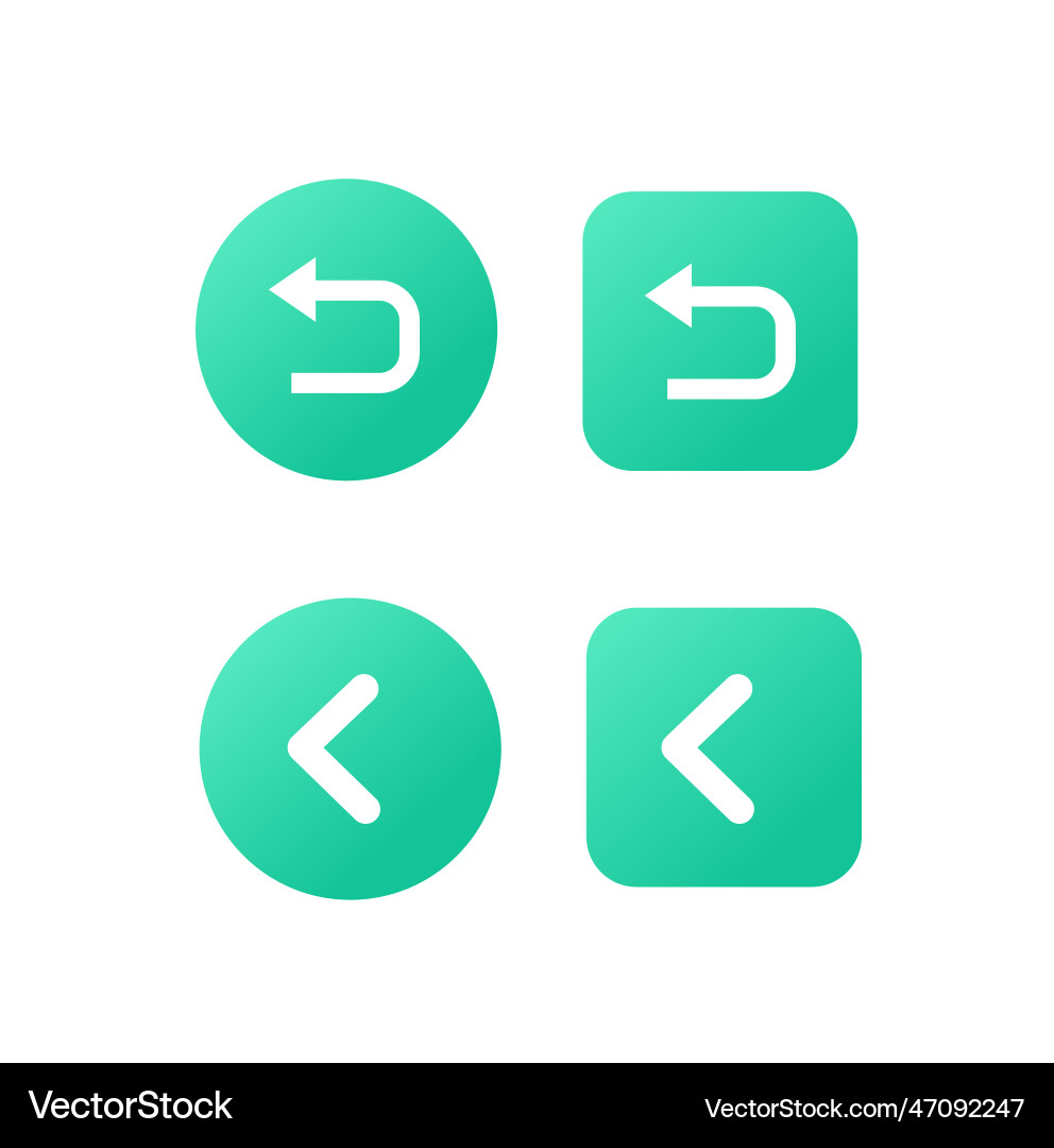 Back Button Symbol Benutzer für Interface ui-ux Back Button Symbol Benutzer für Interface ui-ux vektorbild