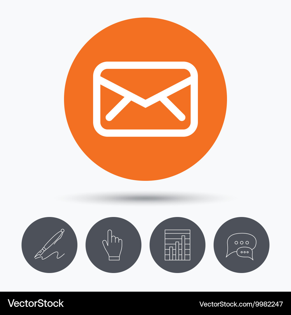 Envelope icon send message sign vector image