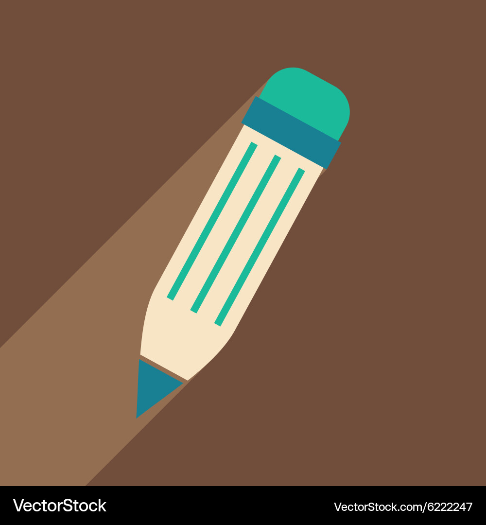 Flat with shadow icon and mobile application Vector Image