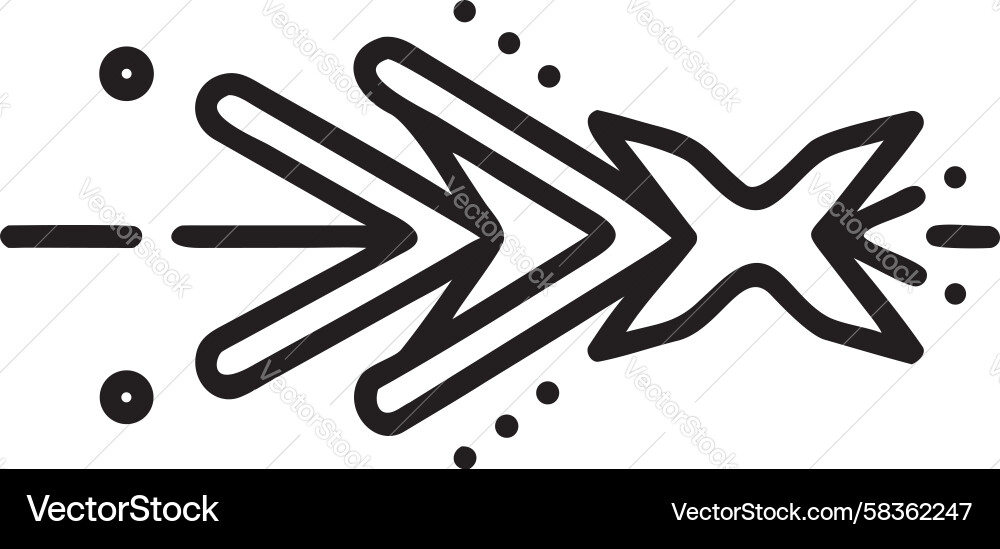 Fluid Line Motion Pattern Vector Image