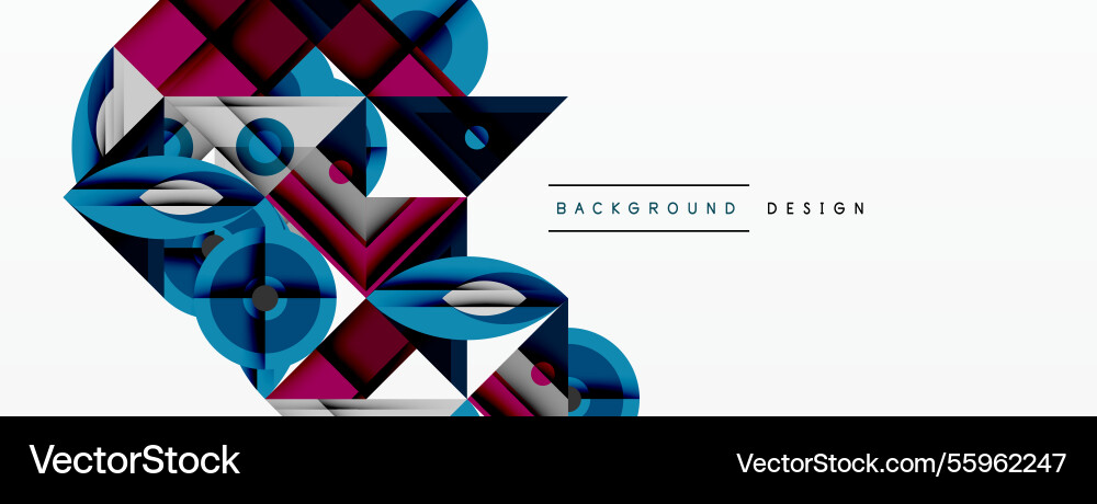 Geometric abstract composition with intersecting Geometric abstract composition with intersecting vector image