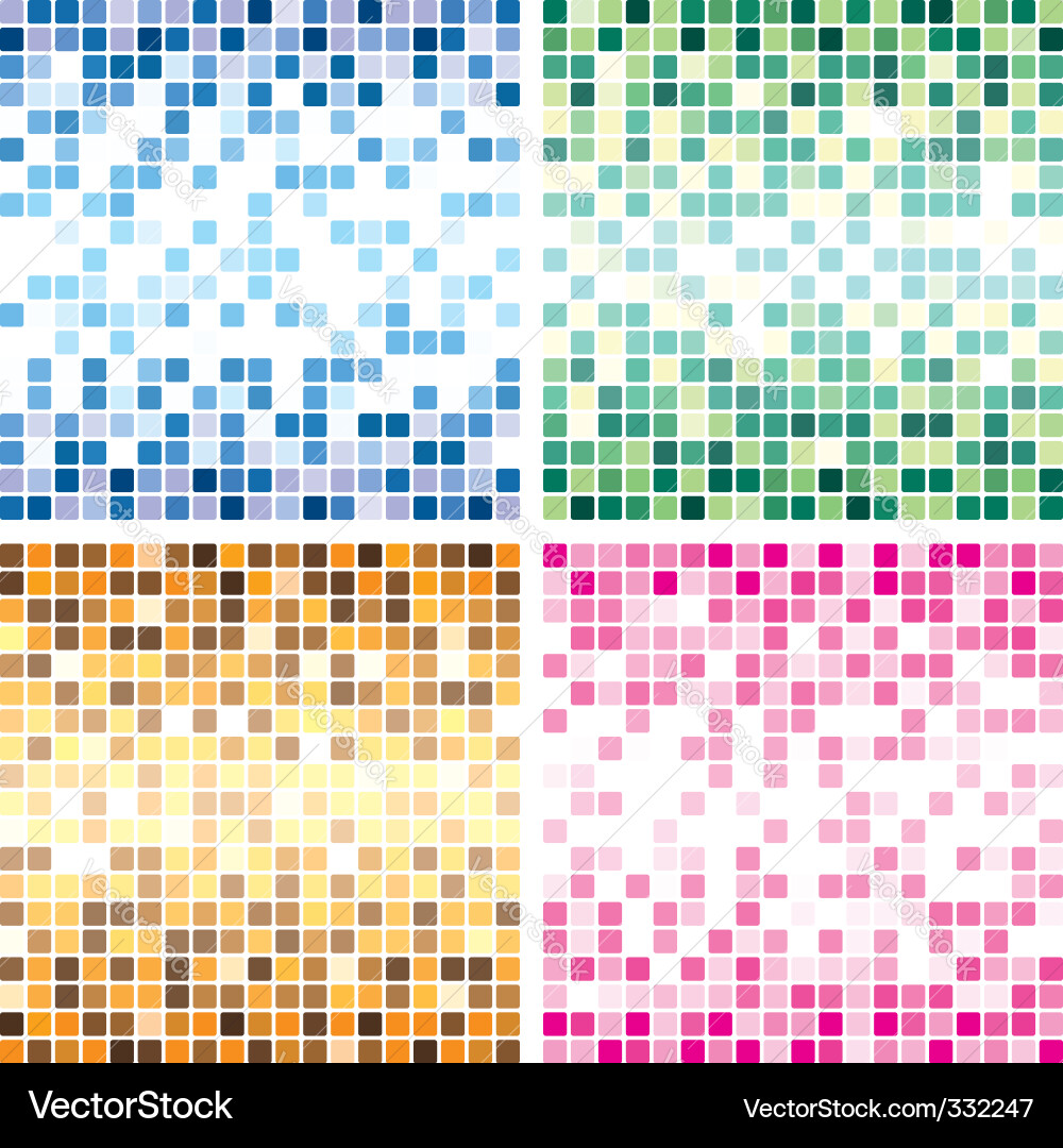 Geometric Tile Patterns vector image