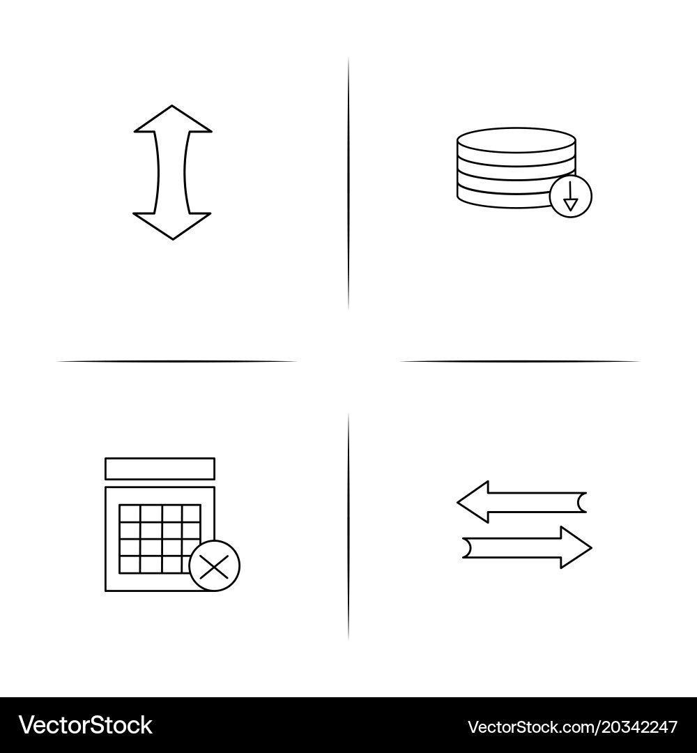 Internet technologies simple linear icon Vector Image