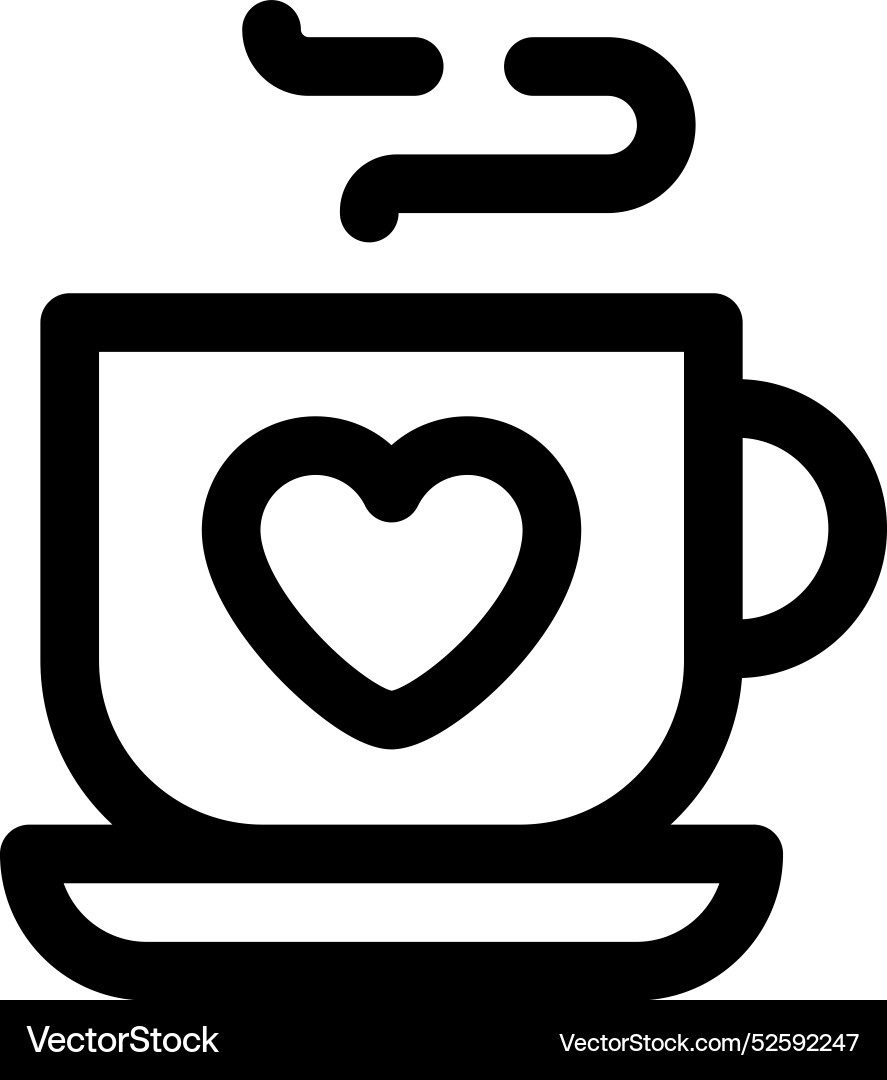 Kaffee-Ikone dünne lineare Stil Design isoliert Kaffee-Ikone dünne lineare Stil Design isoliert vektorbild