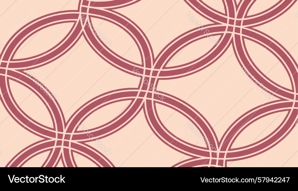 Overlapping Circle Pattern Vector Image