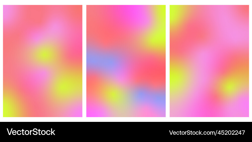 Set of red and pink gradient in y2k style three Set of red and pink gradient in y2k style three vector image