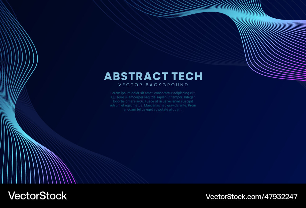 Techno background design template 7 Vector Image