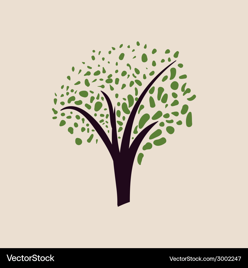 Tree design over white background Vector Image