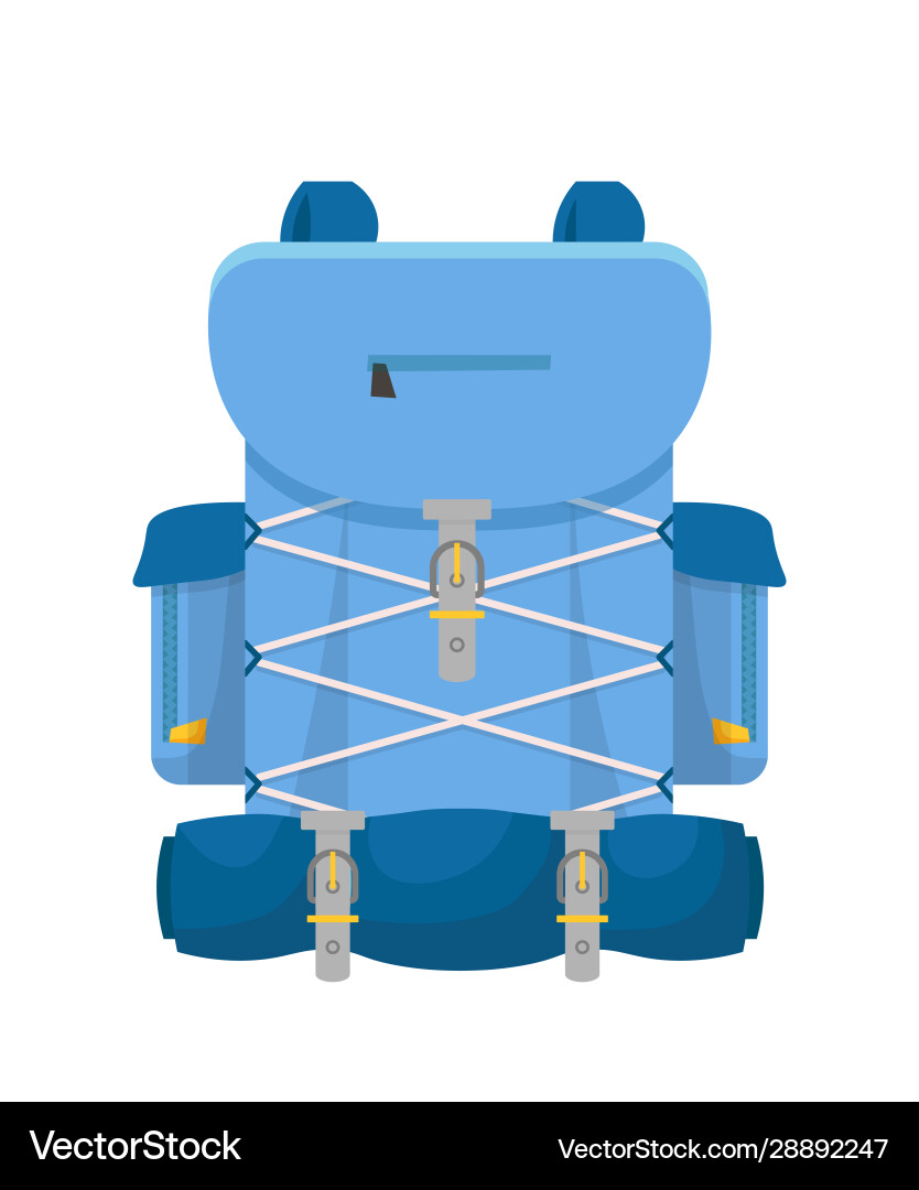 Wanderrucksack flach Wanderrucksack flach vektorbild