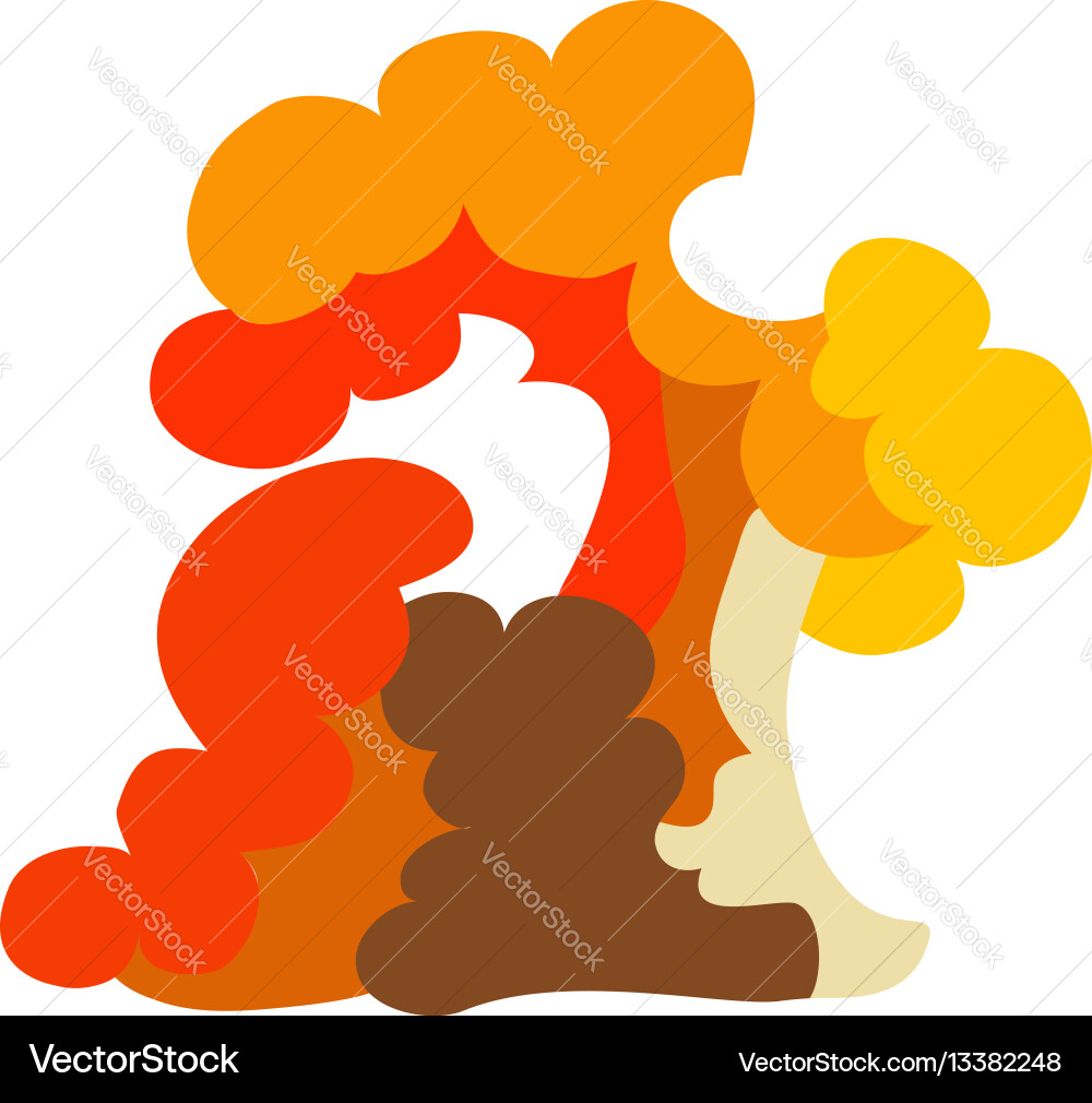 Cartoon explosion effect set explode flash Cartoon explosion effect set explode flash vector image