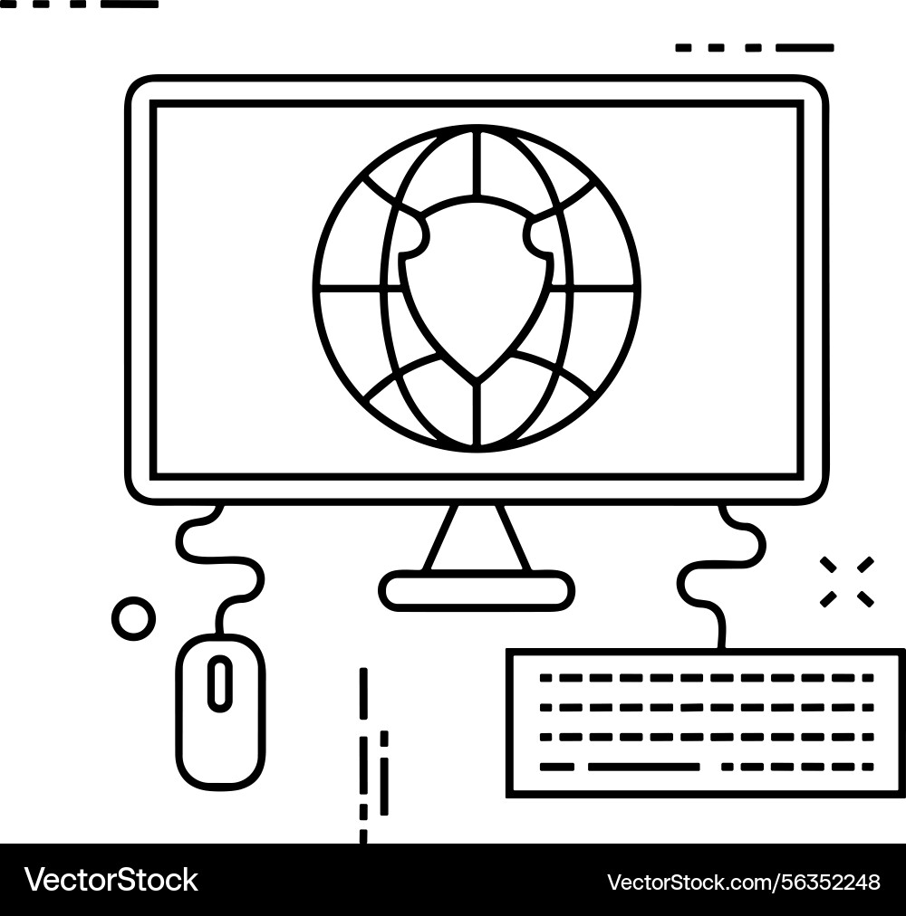 Computer icon symbol image Vector Image