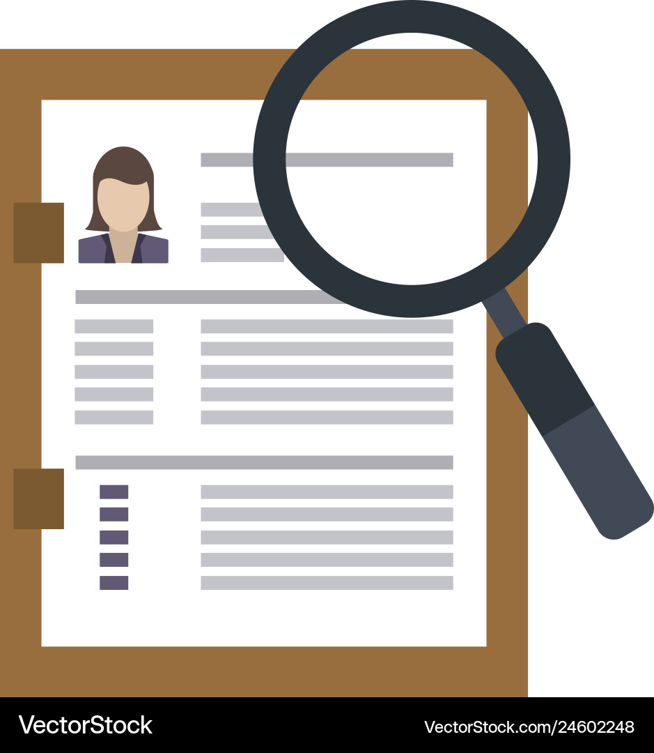 Curriculum vitae and work Royalty Free Vector Image