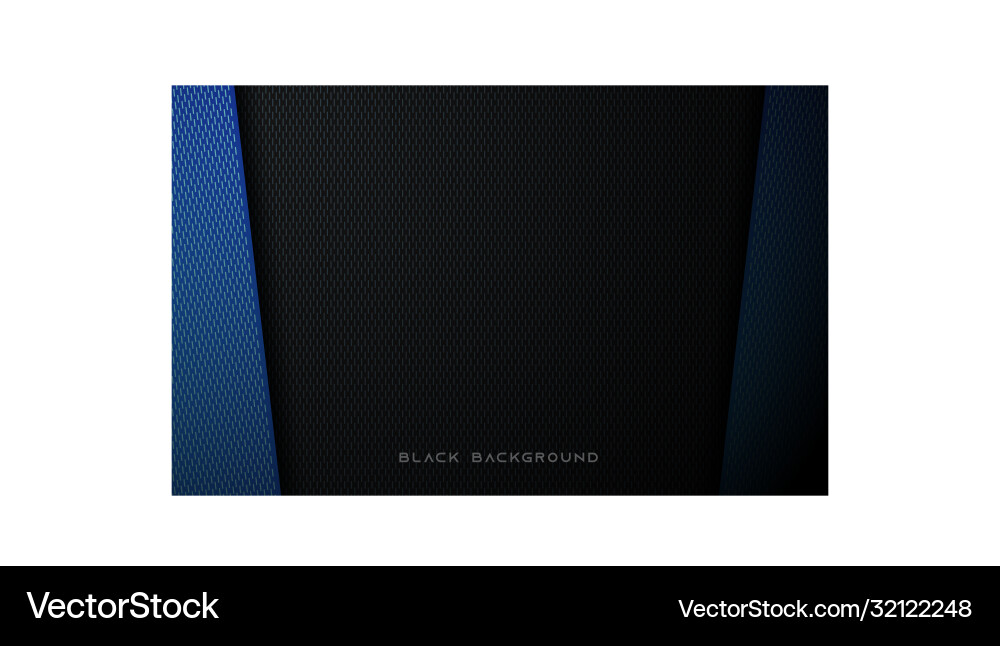 Dark abstract background with blue overlap layers Vector Image