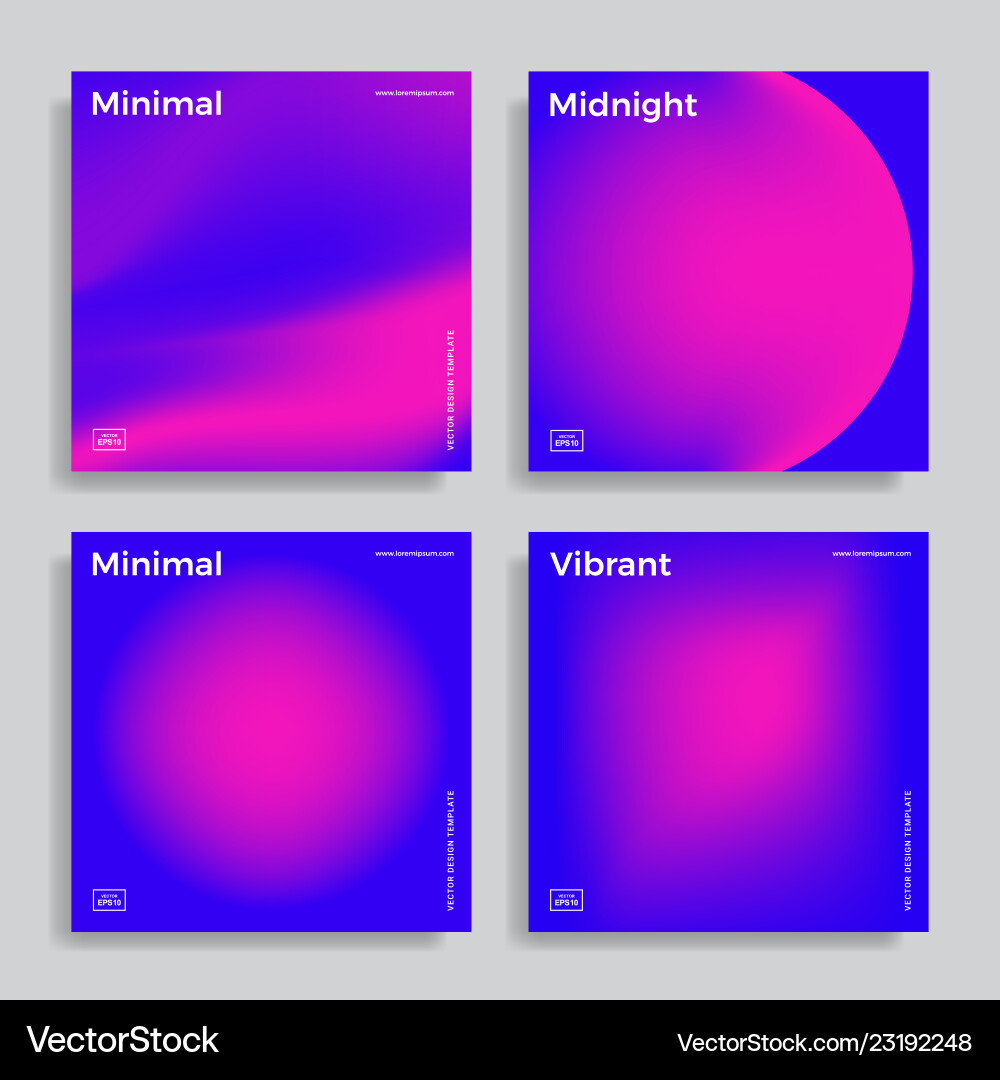 Design template with vibrant gradient shapes Design template with vibrant gradient shapes vector image