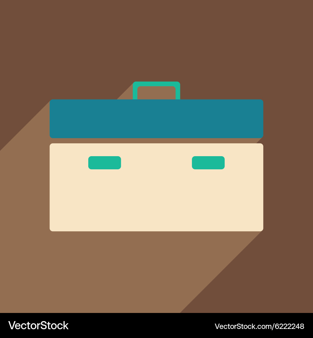 Flat with shadow icon and mobile application Vector Image