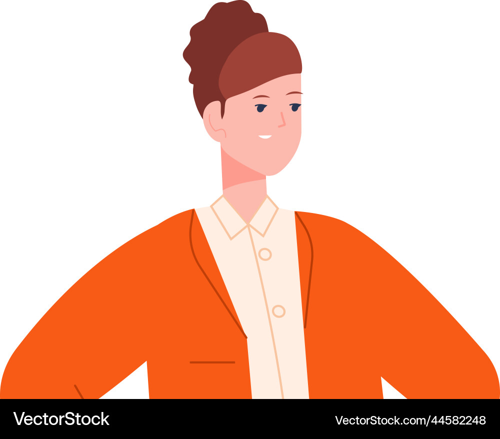Happy woman avatar smiling female portrait Happy woman avatar smiling female portrait vector image
