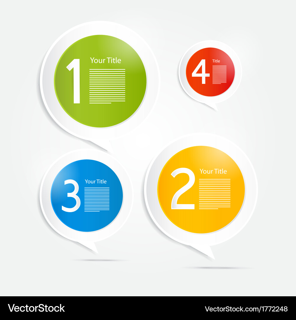 Progress steps for tutorial infographics vector image