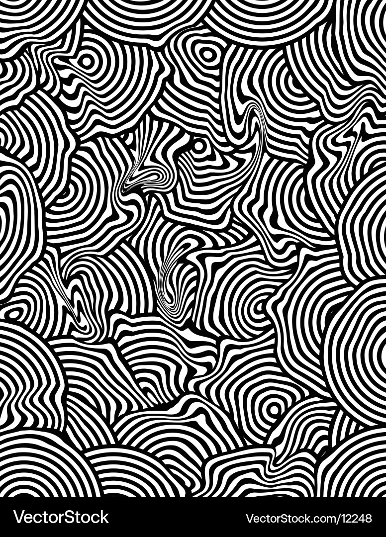 Psychedelic Organic Swirls Vector Image