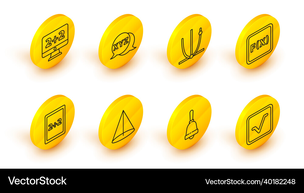 Set line open book test or exam sheet graph Set line open book test or exam sheet graph vector image