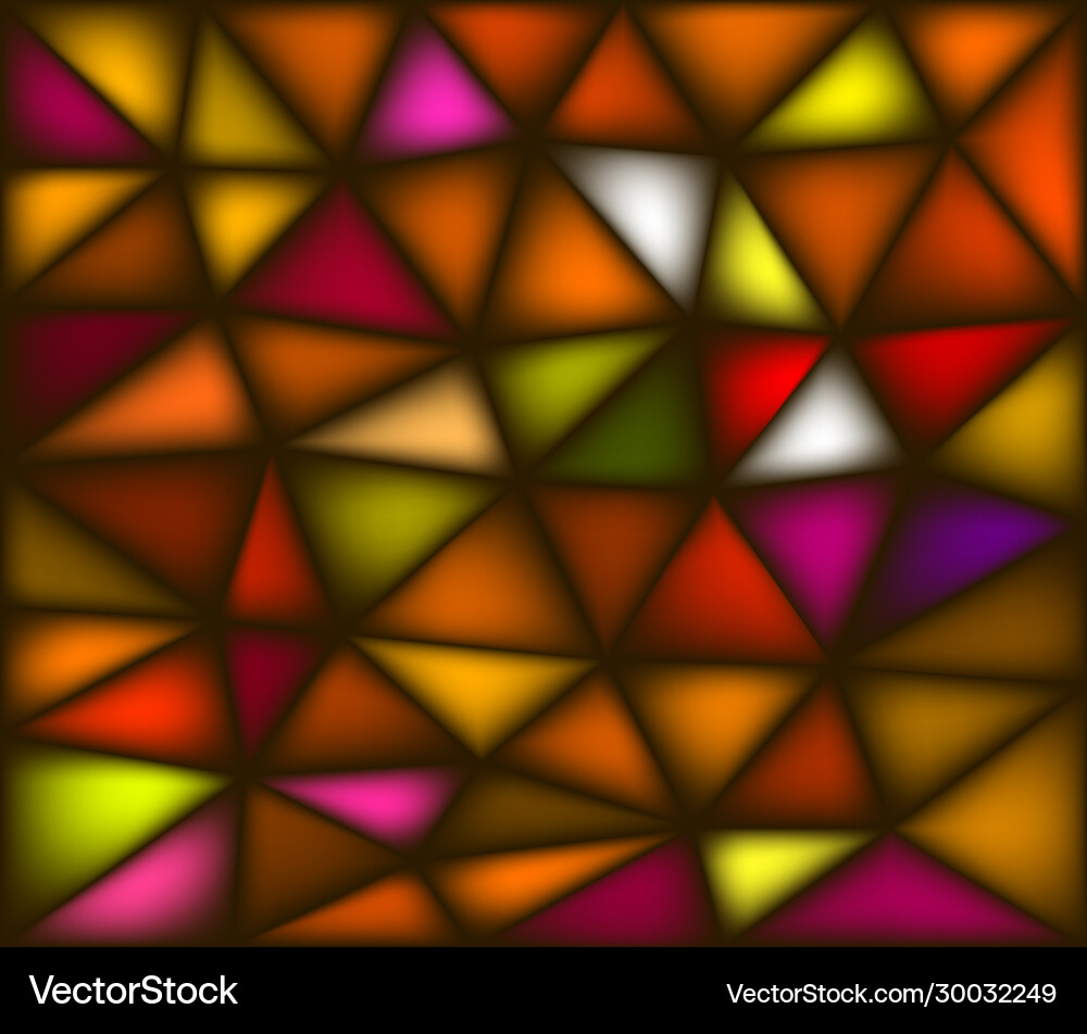 Abstract background from colored triangles vector image