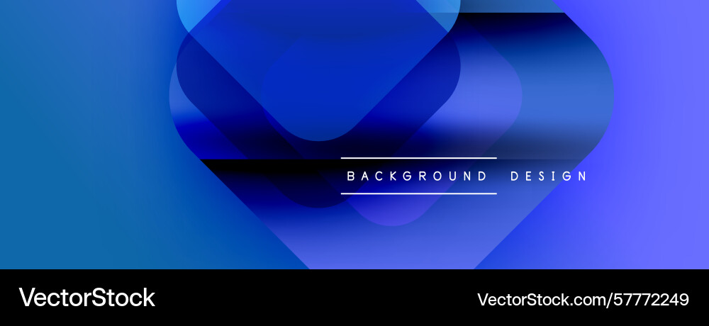 Abstract blue design features overlapping shapes Vector Image