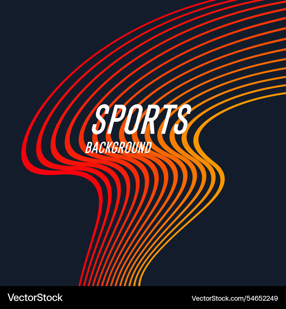 Abstract poster with color lines on a dark Vector Image