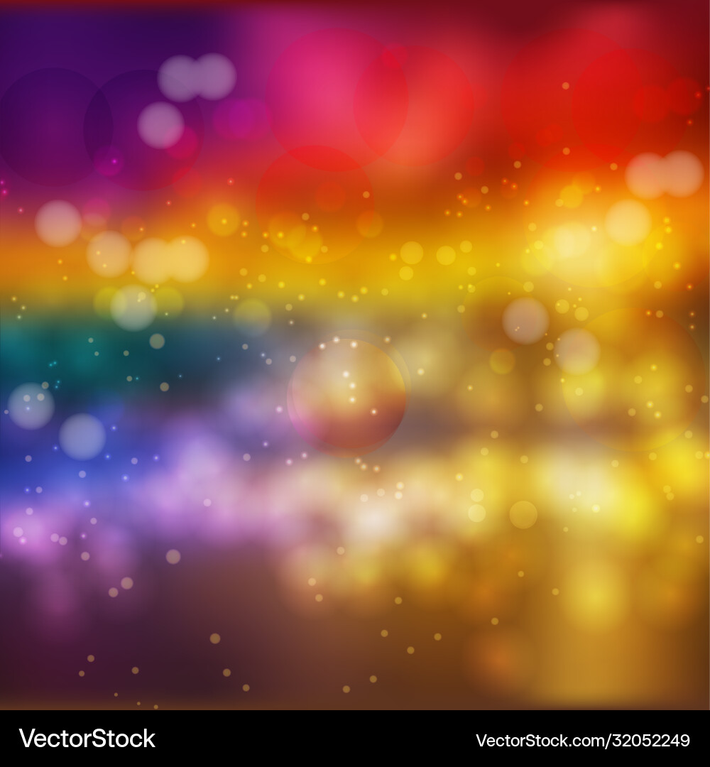 Bokeh lights effect on colorful gradient Bokeh lights effect on colorful gradient vector image
