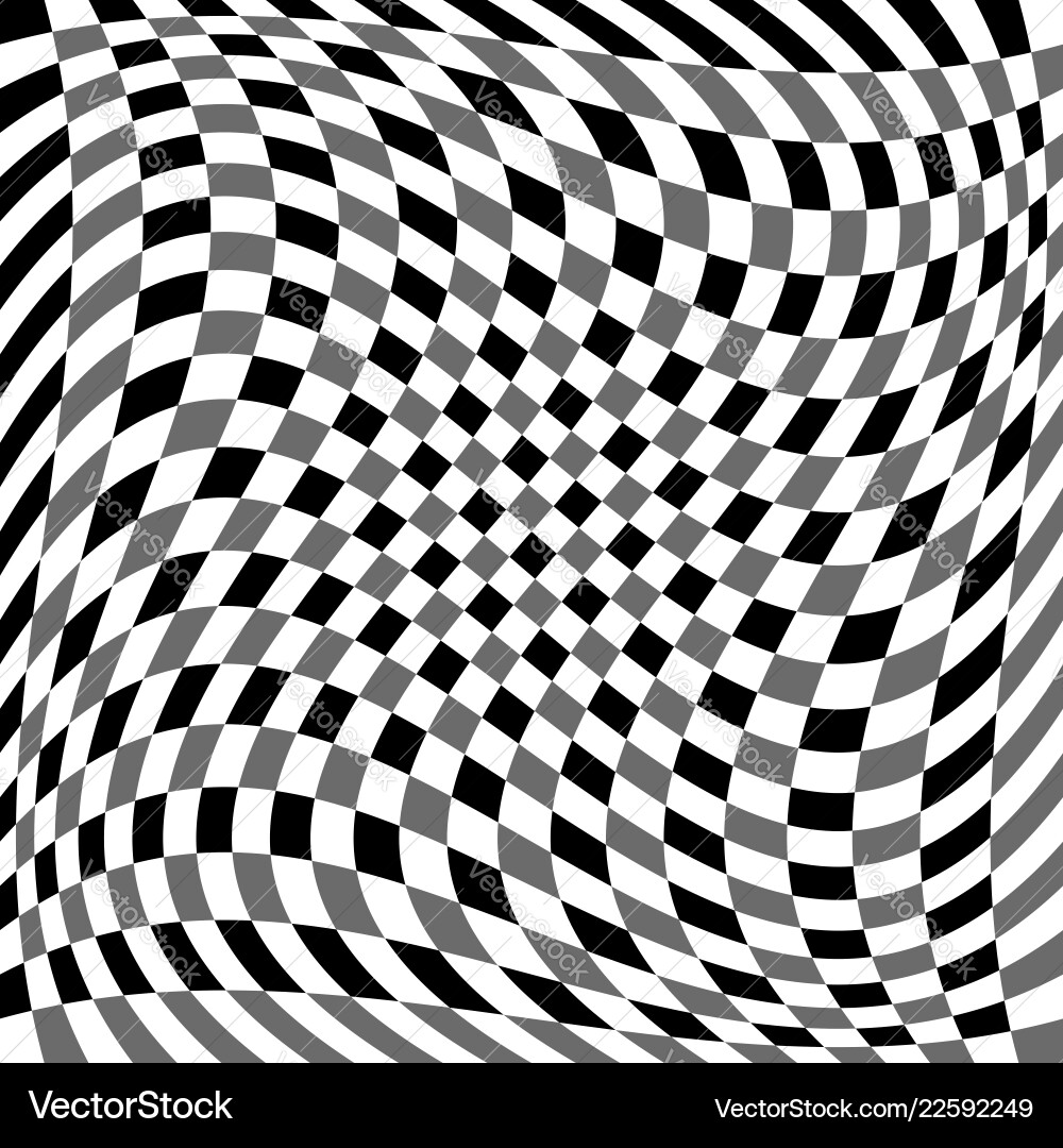 Checkered pattern with spiral twirl swirl Checkered pattern with spiral twirl swirl vector image