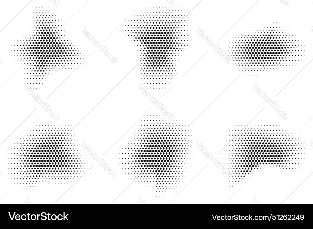 Halftone star pattern reprographic technique vector image