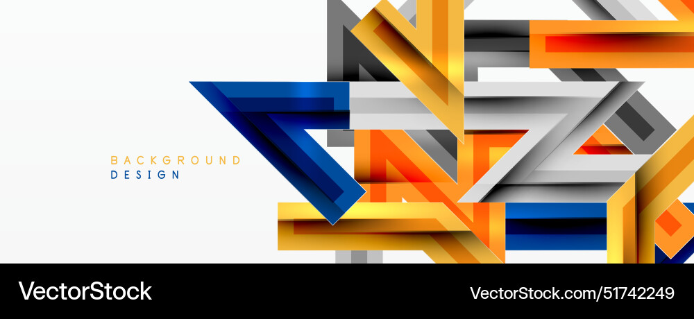 Line zig zag dynamic geometric abstract background vector image