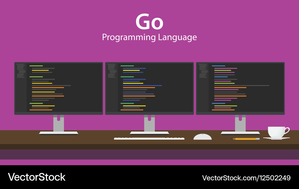 Programmiersprache Code Vektorbild