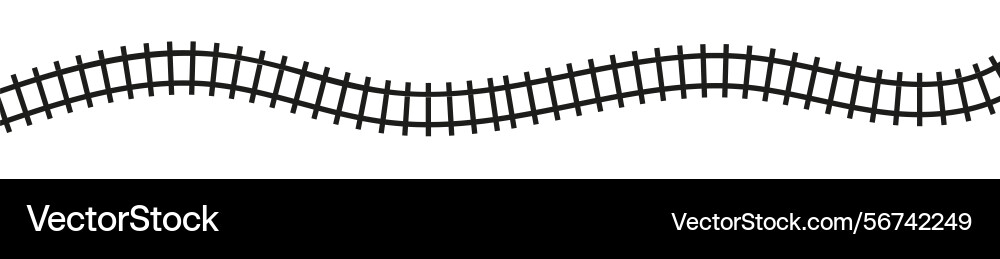 Train track line route pattern railway rail 3d Train track line route pattern railway rail 3d vector image