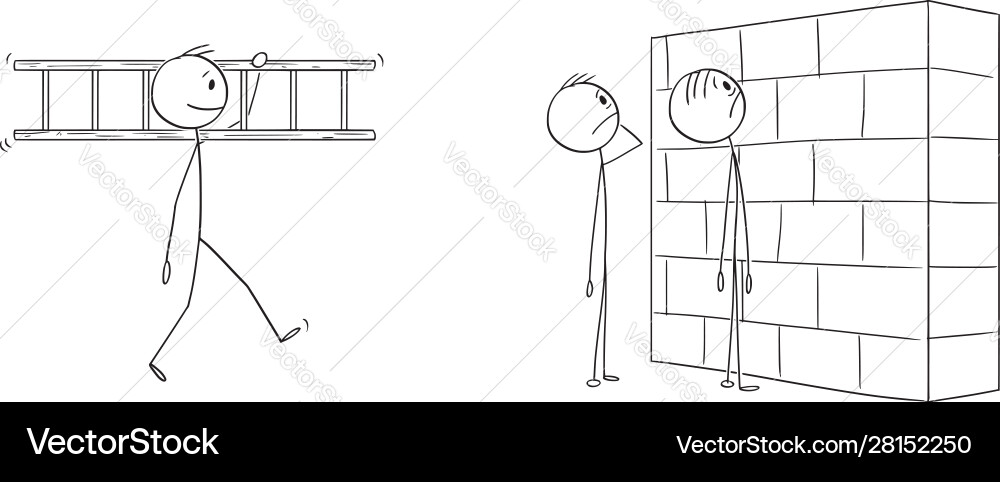 Cartoon two helpless or confused men Cartoon two helpless or confused men vector image