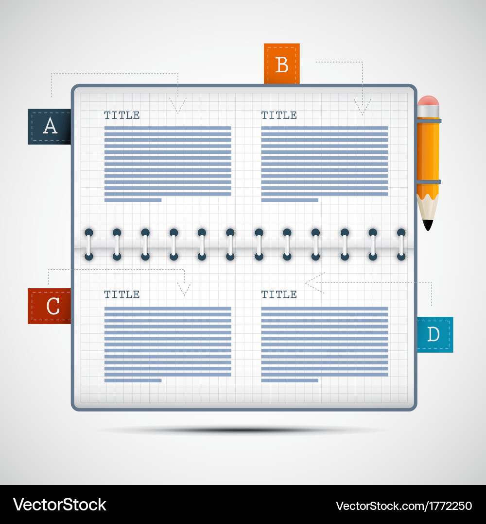 Progress steps for tutorial infographics Vector Image