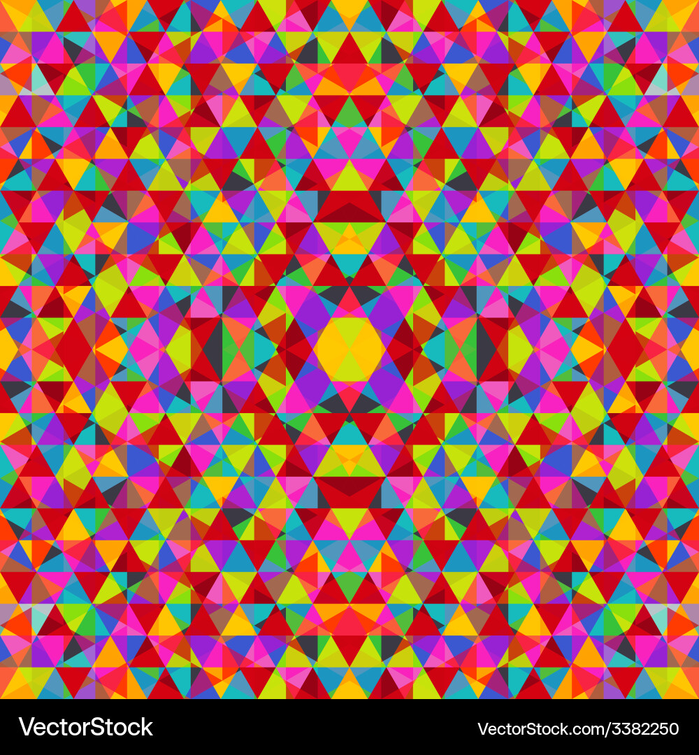 Triangular mosaic colorful background vector image