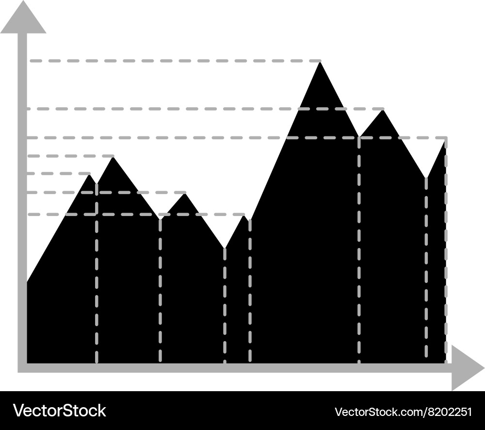 Business data graph chart analytics Vector Image