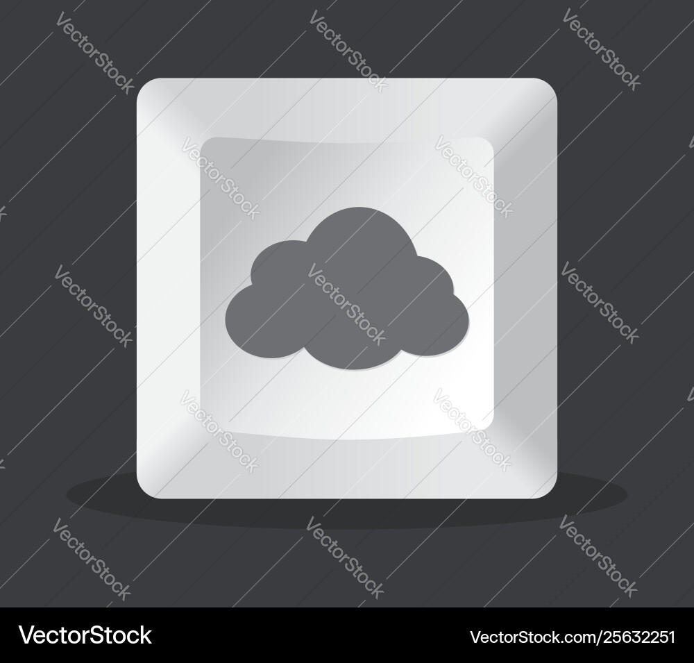 Cloud key computer Cloud key computer vector image