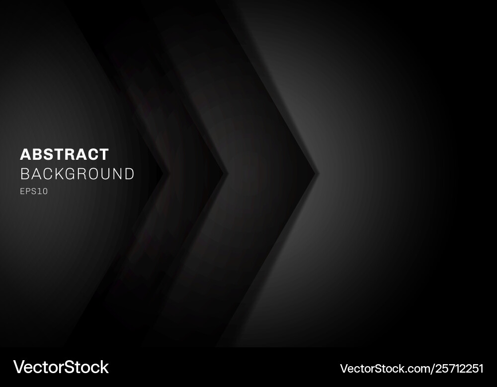 Overlapping Black Triangles - Abstract vector image