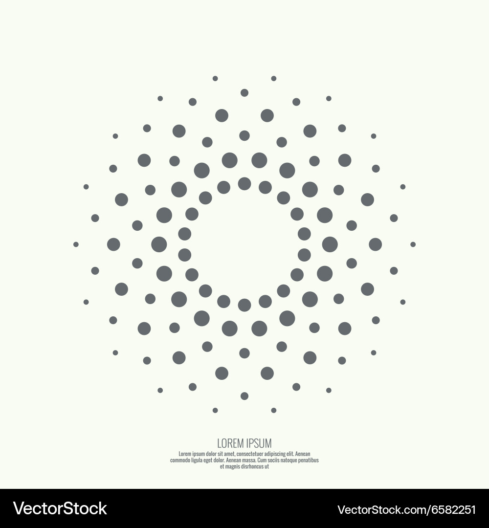 Pixel Circle Pattern vector image
