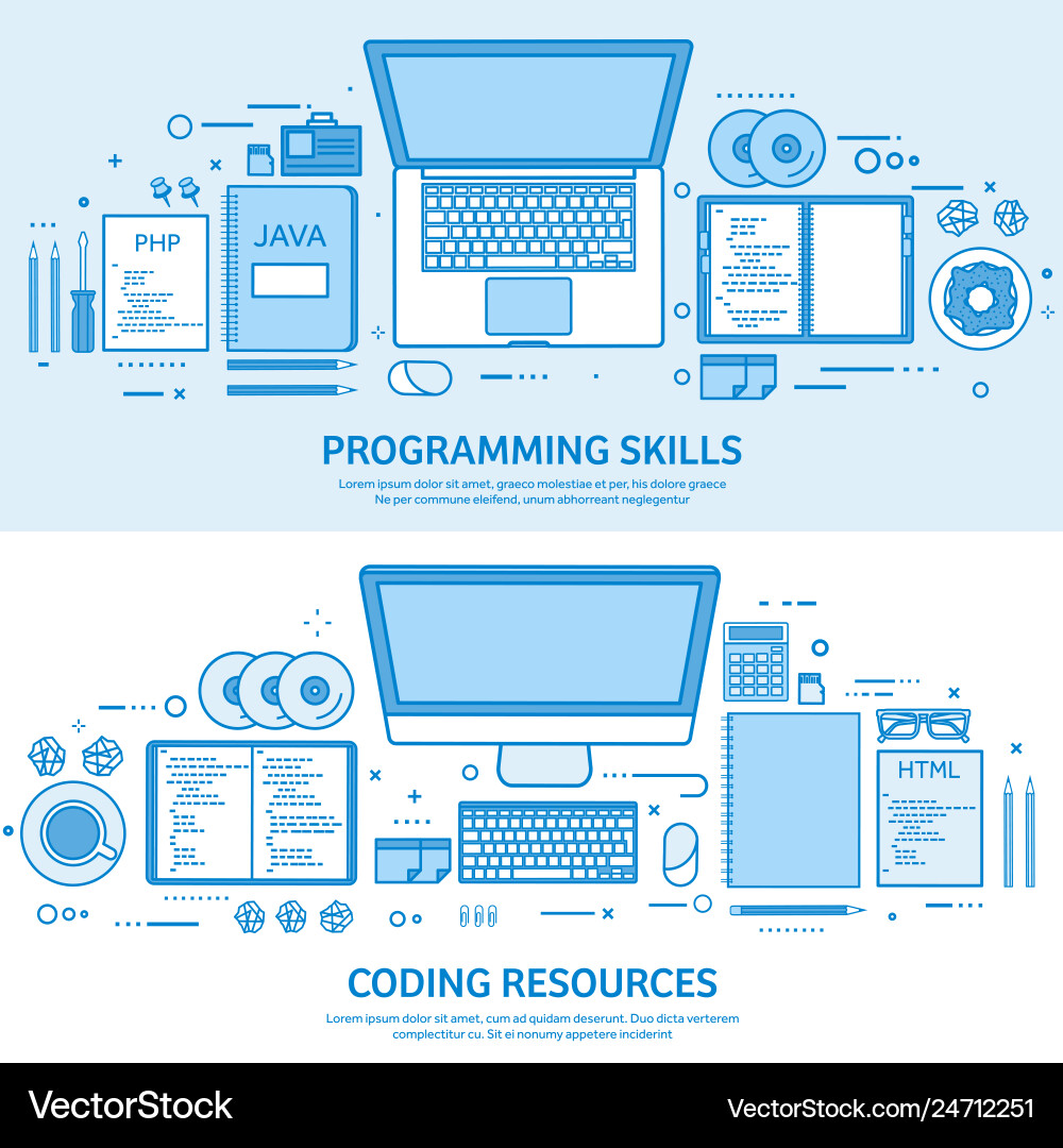 Programming coding and seo web development Programming coding and seo web development vector image
