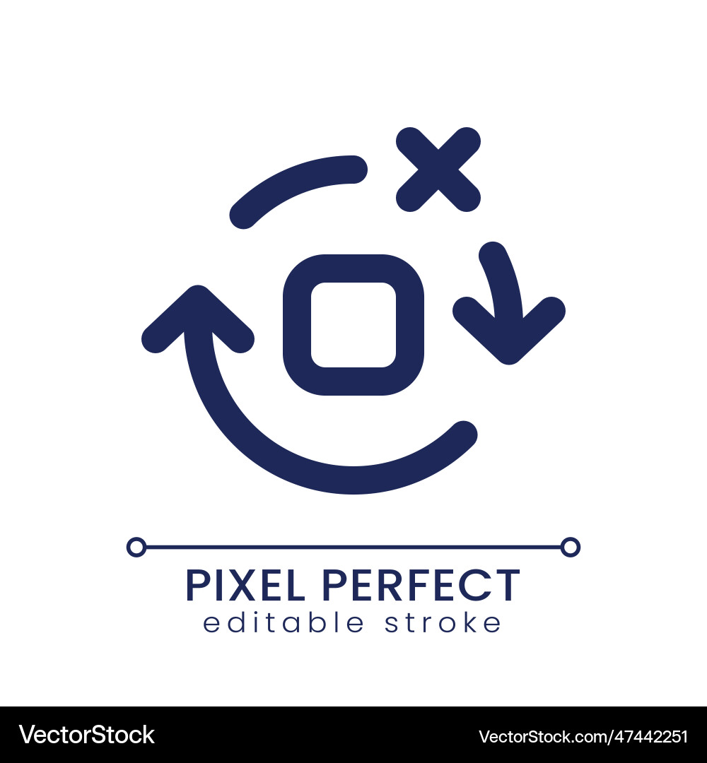 Remove spinning effect pixel perfect linear ui Remove spinning effect pixel perfect linear ui Vector Image