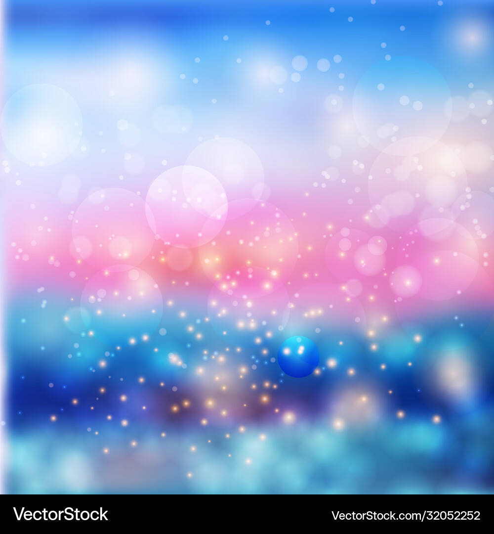 Bokeh lights effect on colorful gradient Bokeh lights effect on colorful gradient vector image