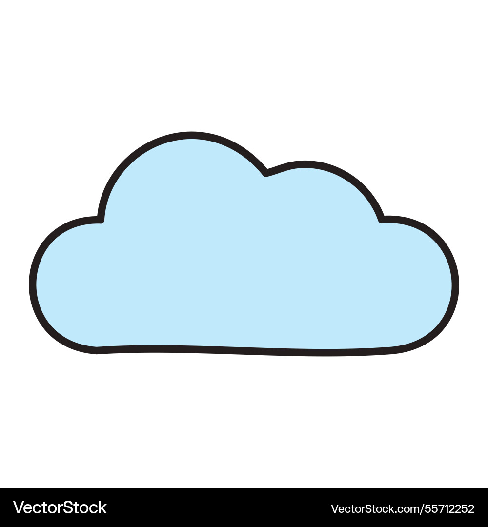 Cloud computing isolated icon design Cloud computing isolated icon design vector image