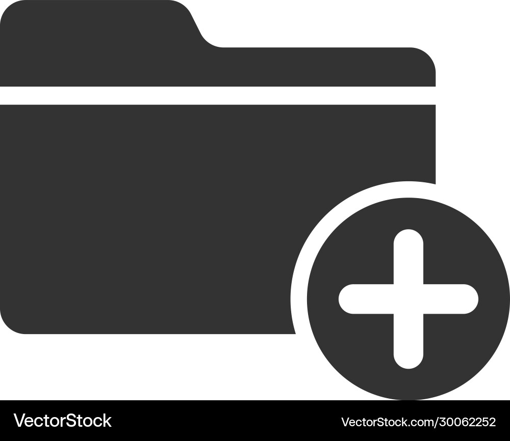 Create folder icon vector image