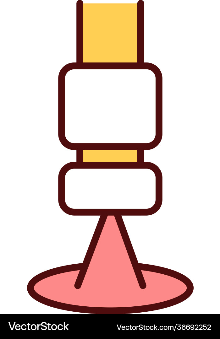 Dermoscopy rgb color icon Vector Image