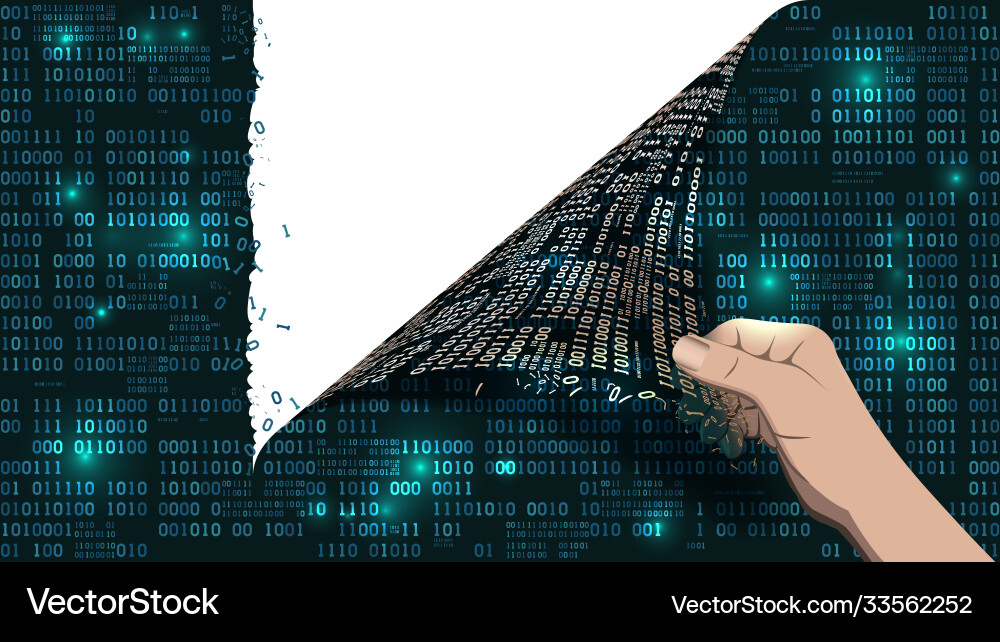 Hacker bricht ein abstraktes Computersystem Hacker bricht ein abstraktes Computersystem vektorbild